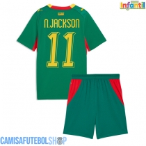 Camisa de time de futebol Senegal Nicolas Jackson #11 Replicas 2º Equipamento Infantil Mundo 2026 Manga Curta (+ Calças curtas)